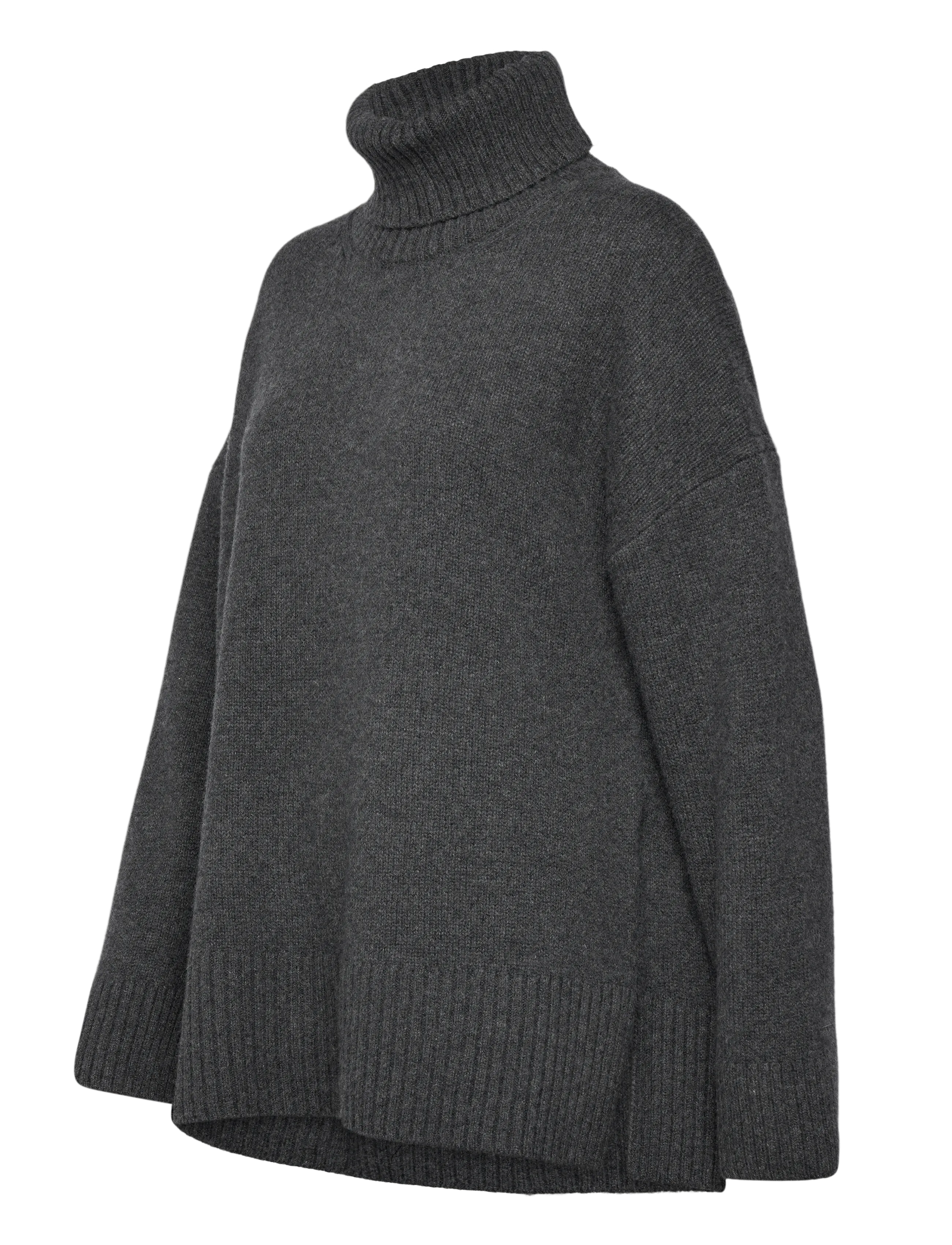 Day Birger et Mikkelsen - Lansbury - Soft Lamb - rullekraver - dark grey melange - 3