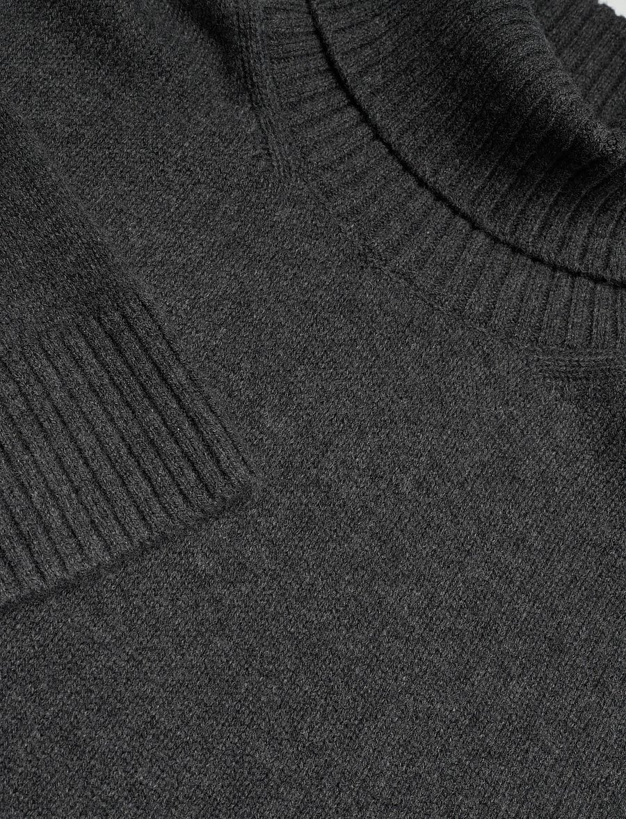 Day Birger et Mikkelsen - Lansbury - Soft Lamb - rollkragenpullover - dark grey melange - 4