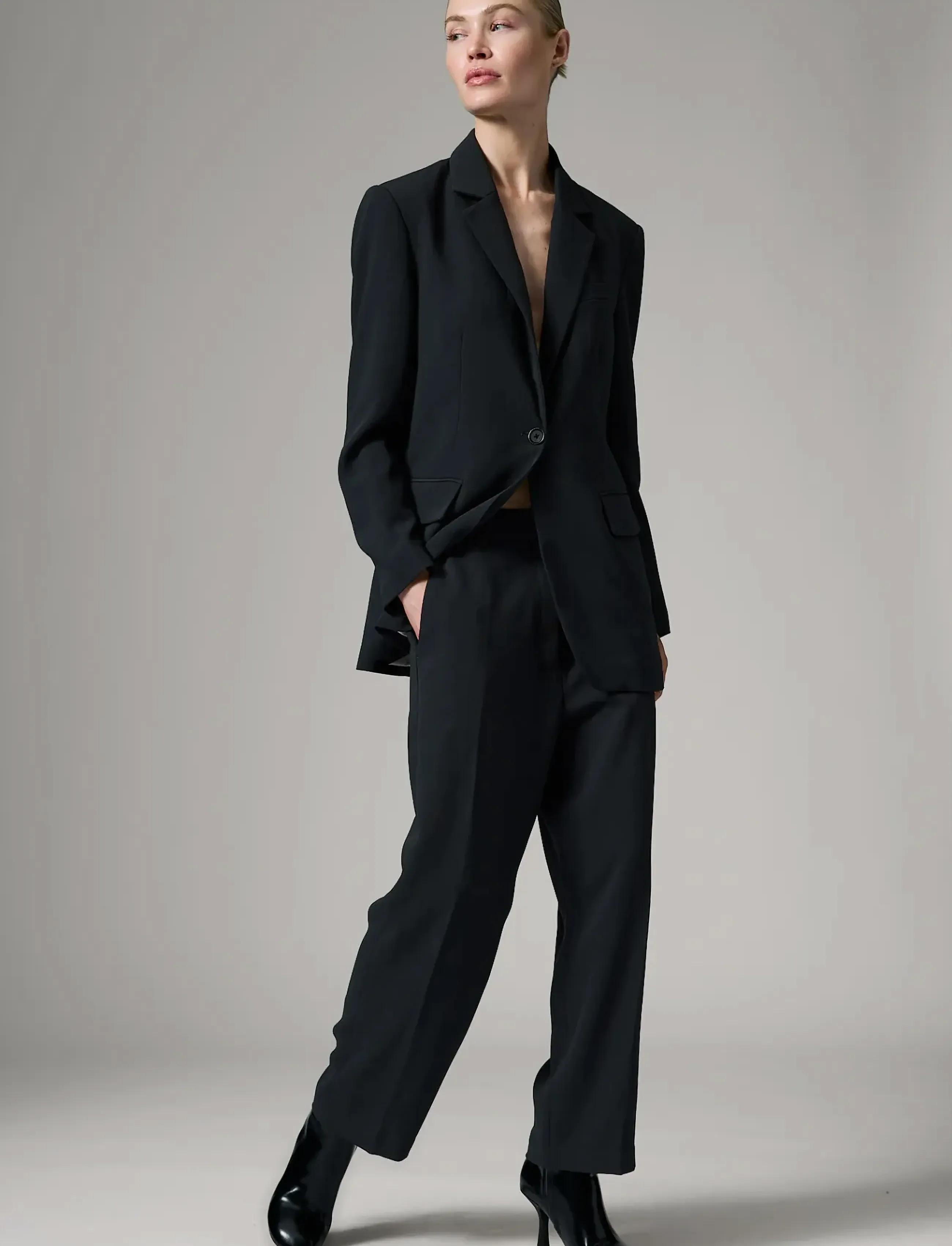 Day Birger et Mikkelsen - True - Classic Gabardine - suorat housut - black - 5