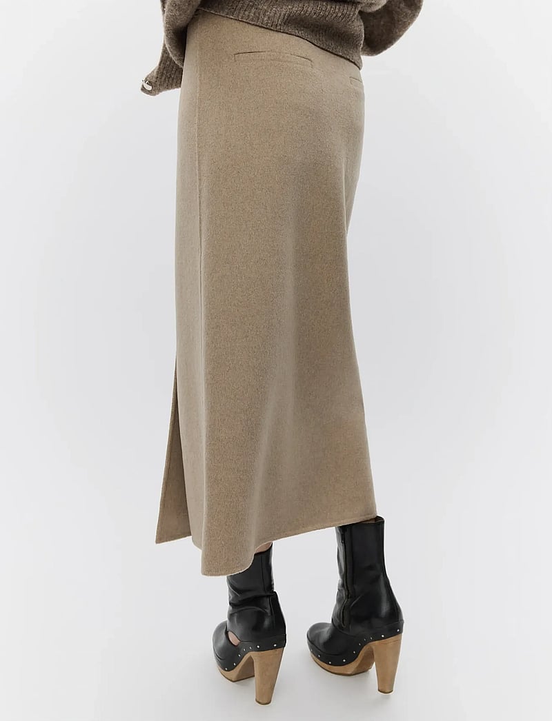 Day Birger et Mikkelsen - Pepper - Double Faced Wool - midi kjolar - beige melange - 4