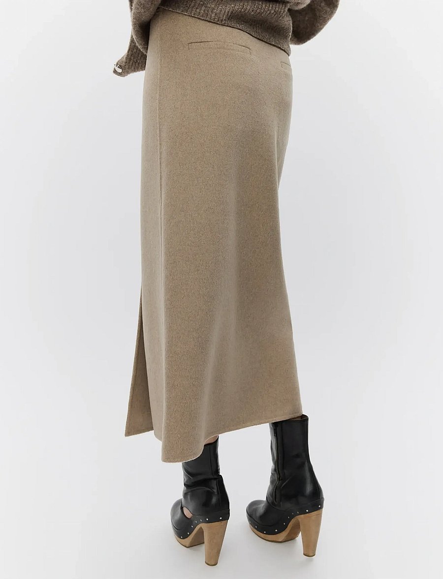 Day Birger et Mikkelsen - Pepper - Double Faced Wool - midi-röcke - beige melange - 4