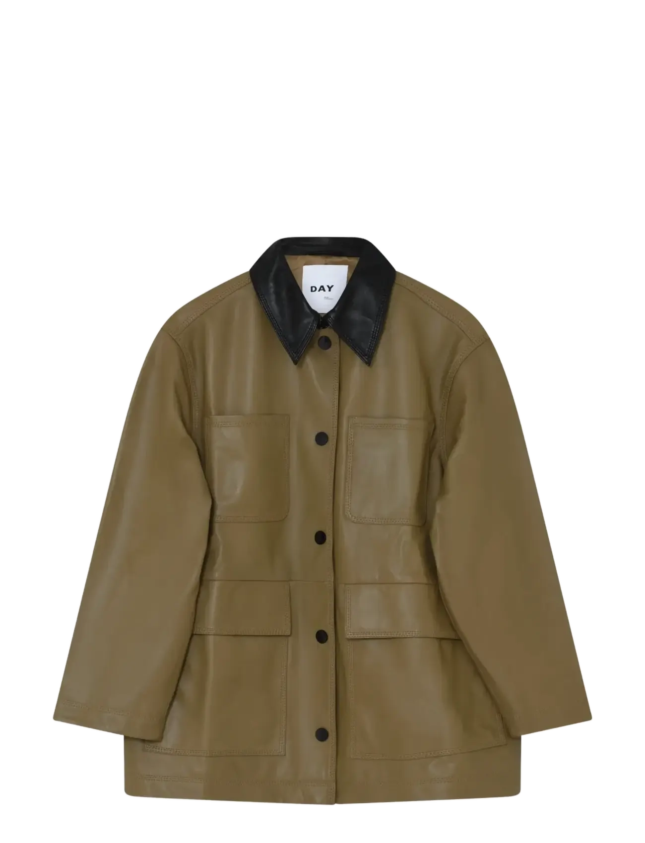 Day Birger et Mikkelsen Francie - Vintage Lamb - Leren jassen - ELMWOOD / khaki/green