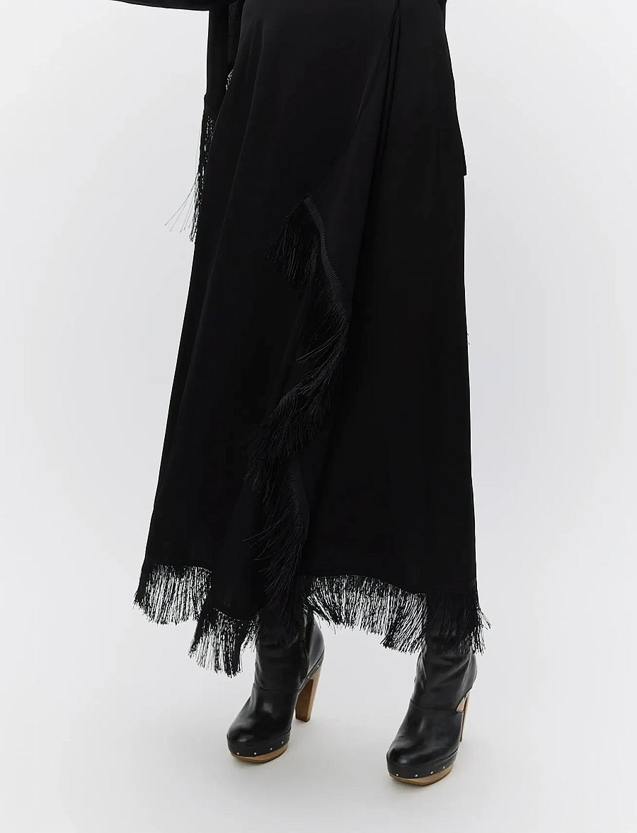 Day Birger et Mikkelsen - Angelo - Matte crepe - midi-röcke - black - 0