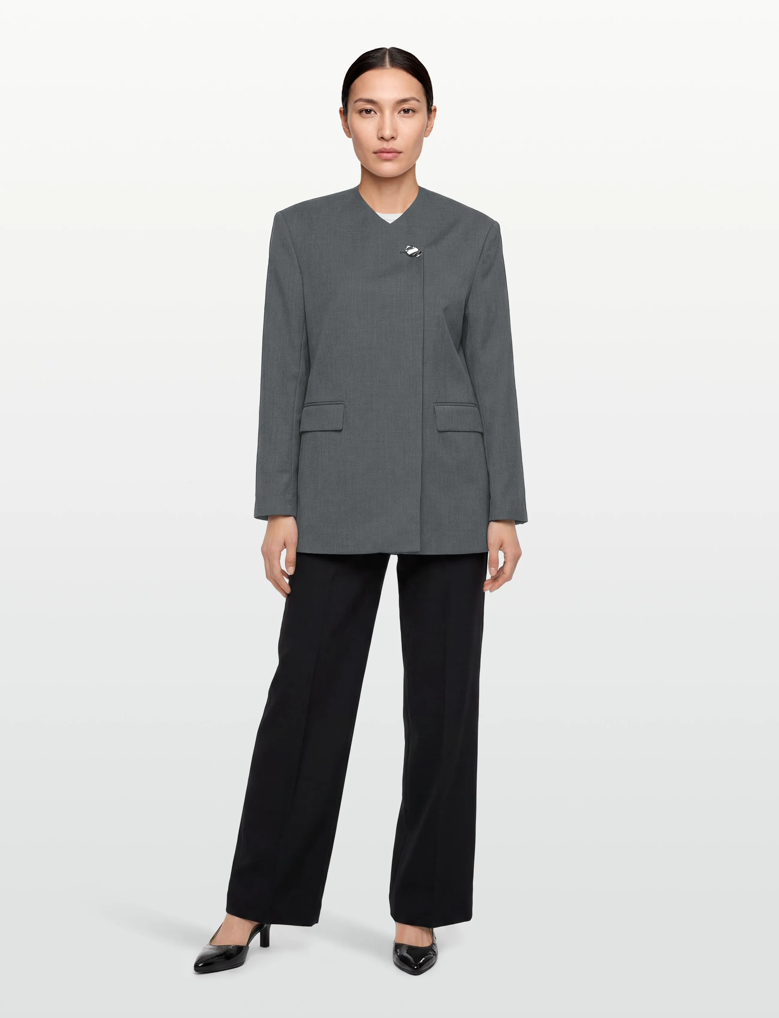 Day Birger et Mikkelsen Arvin Classic Suiting, 32, Designer, Grau - Single Breasted Blazer, Frauen
