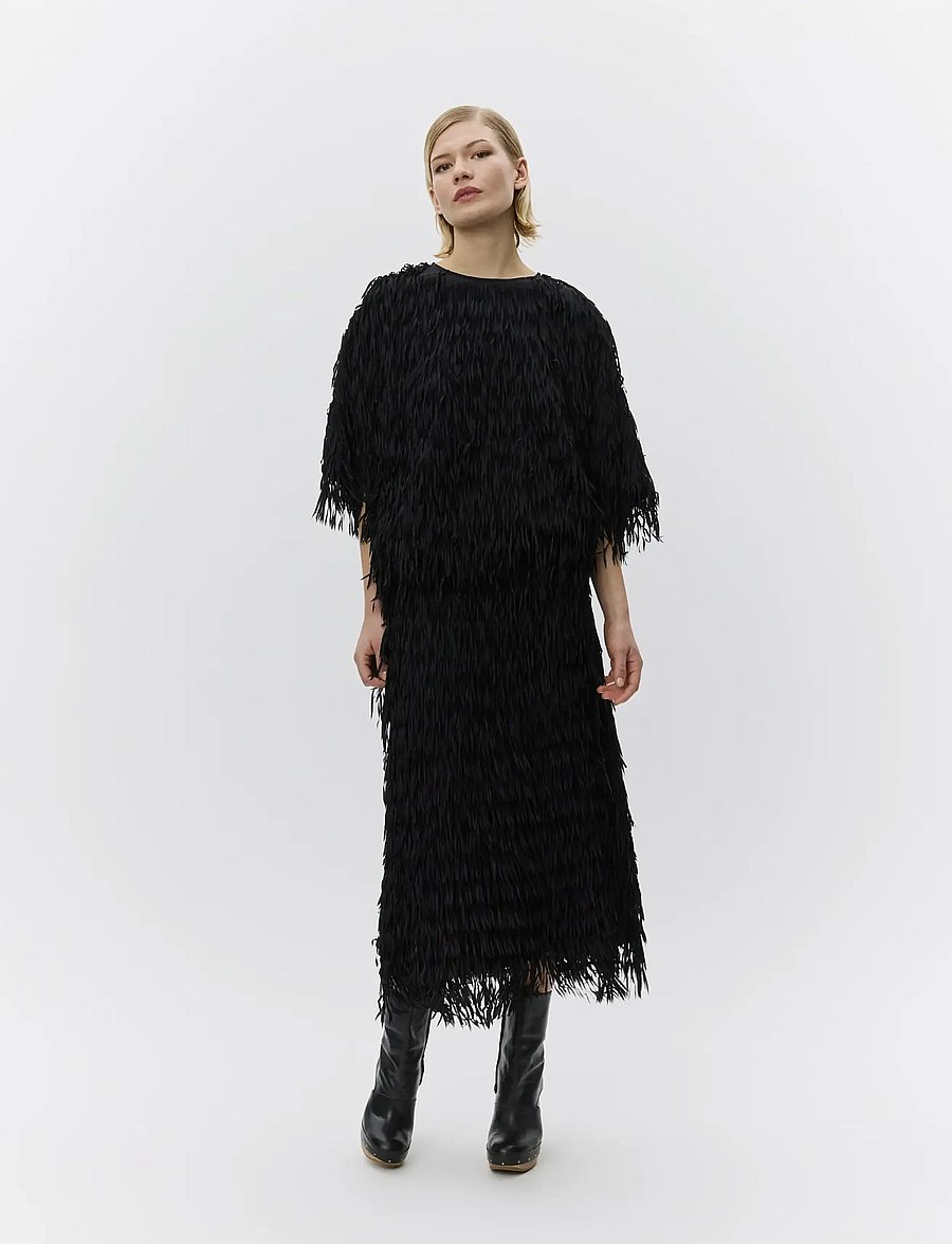 Day Birger et Mikkelsen - Barcelona - Delicate Fringes - t-shirts - black - 4