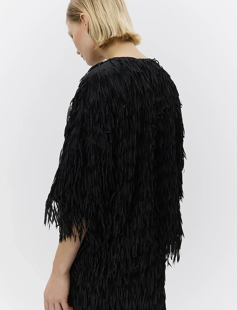 Day Birger et Mikkelsen - Barcelona - Delicate Fringes - t-shirts - black - 5