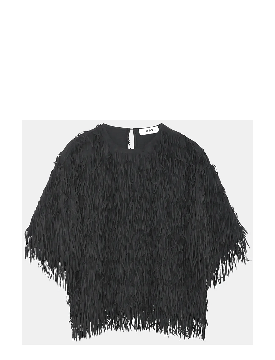 Day Birger et Mikkelsen - Barcelona - Delicate Fringes - t-shirts - black - 3