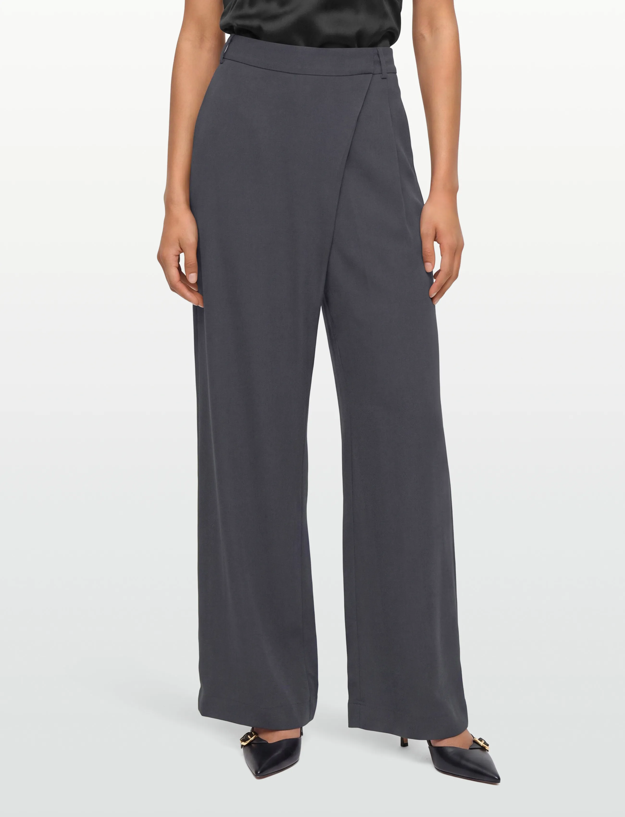 Day Birger et Mikkelsen - Brock - Matte Crepe - anzugshosen - ebony - 3