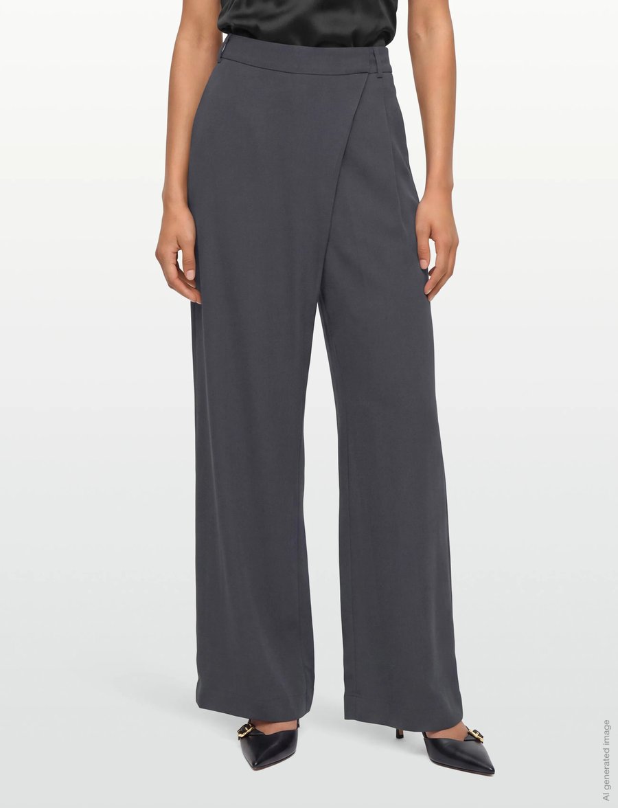 Day Birger et Mikkelsen - Brock - Matte Crepe - anzugshosen - ebony - 3
