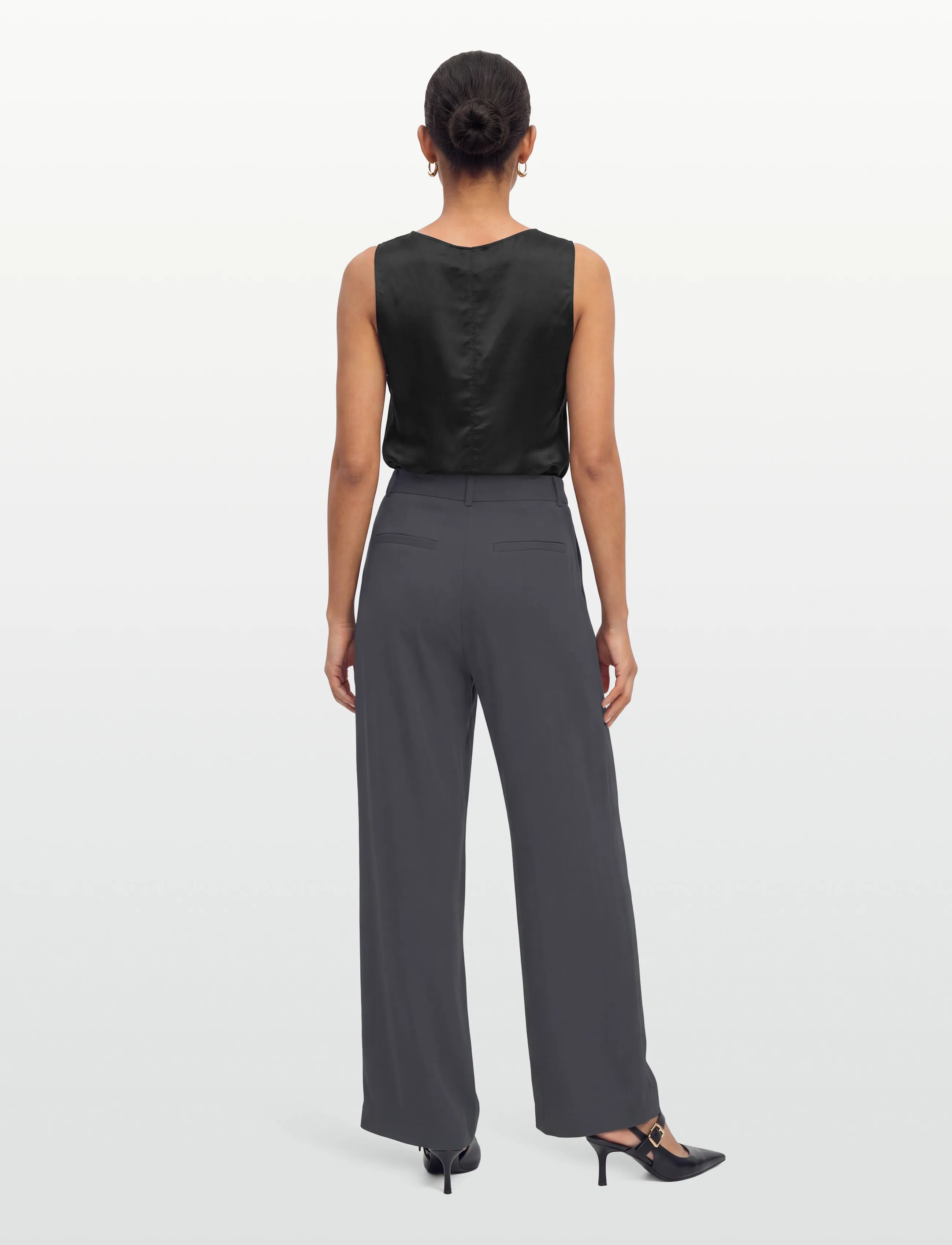 Day Birger et Mikkelsen - Brock - Matte Crepe - anzugshosen - ebony - 4