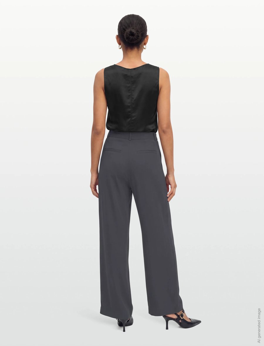 Day Birger et Mikkelsen - Brock - Matte Crepe - anzugshosen - ebony - 4