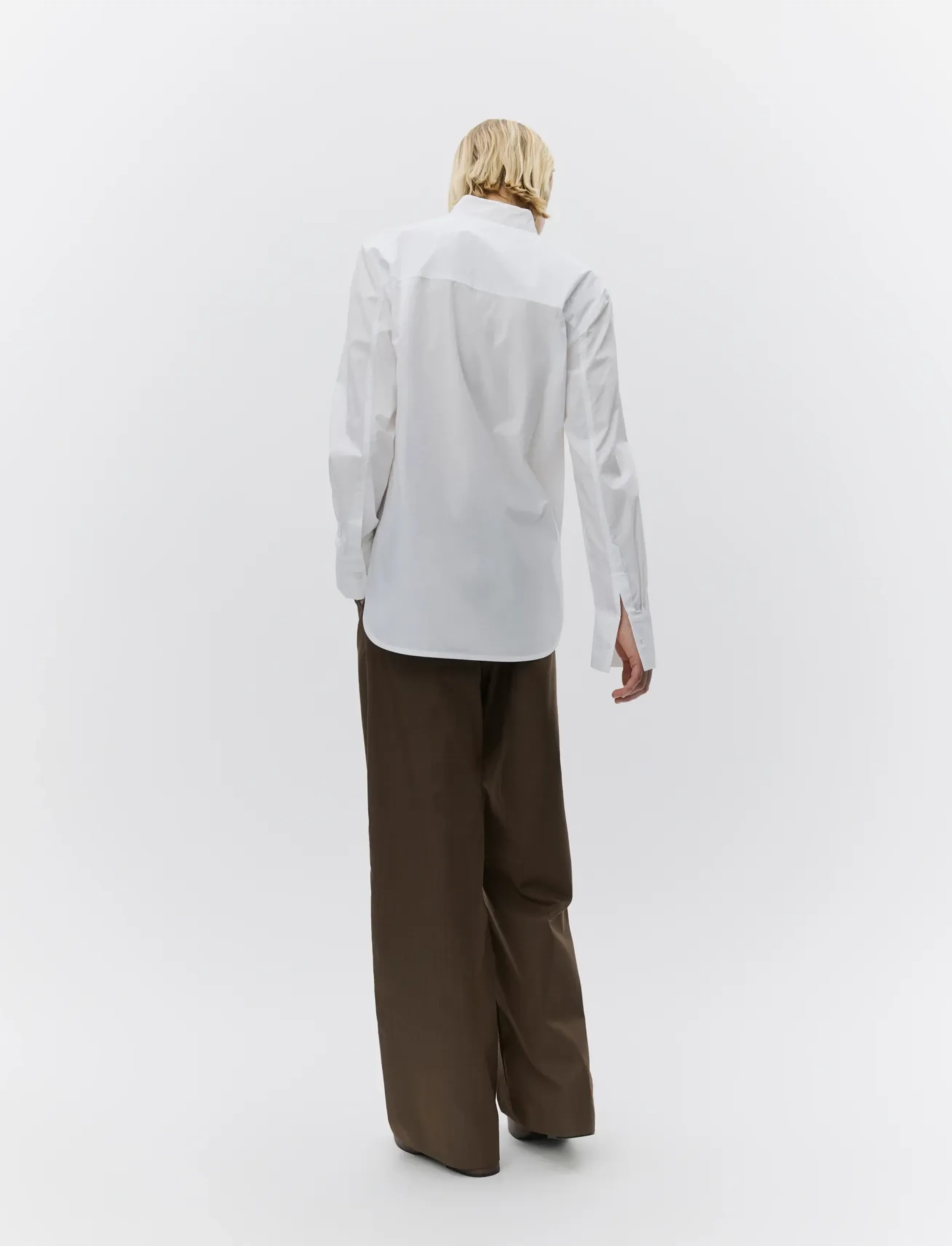 Day Birger et Mikkelsen Chen Solid Cotton, Kvinder, Skjorte Med Knapper, Hvid, Str: 38
