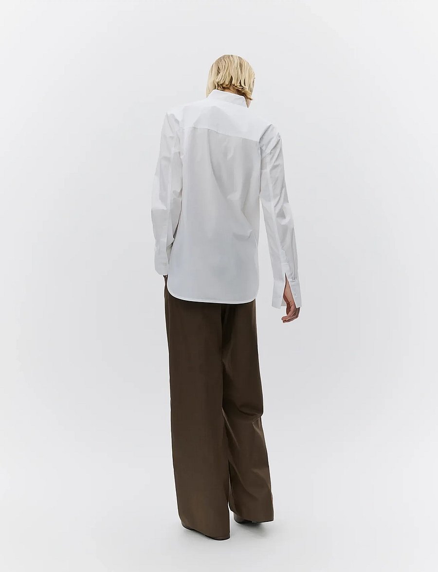 Day Birger et Mikkelsen - Chen - Solid Cotton - long-sleeved shirts - bright white - 0