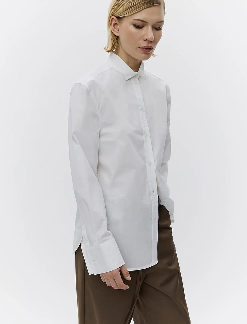 Day Birger et Mikkelsen - Chen - Solid Cotton - long-sleeved shirts - bright white - 4