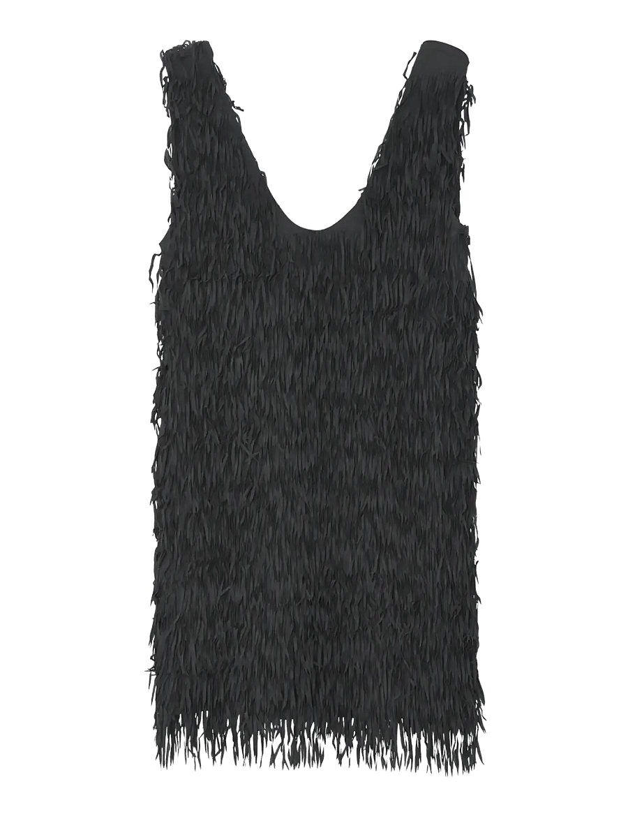 Day Birger et Mikkelsen - Durant- Delicate Fringes - linnen - black - 0