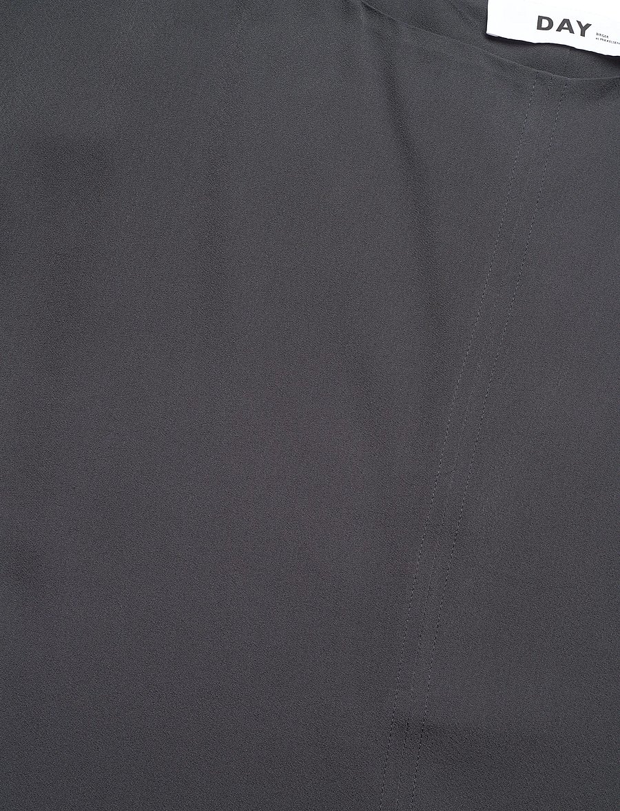 Day Birger et Mikkelsen - Lester - Matte Crepe - lühikeste varrukatega pluusid - ebony - 5