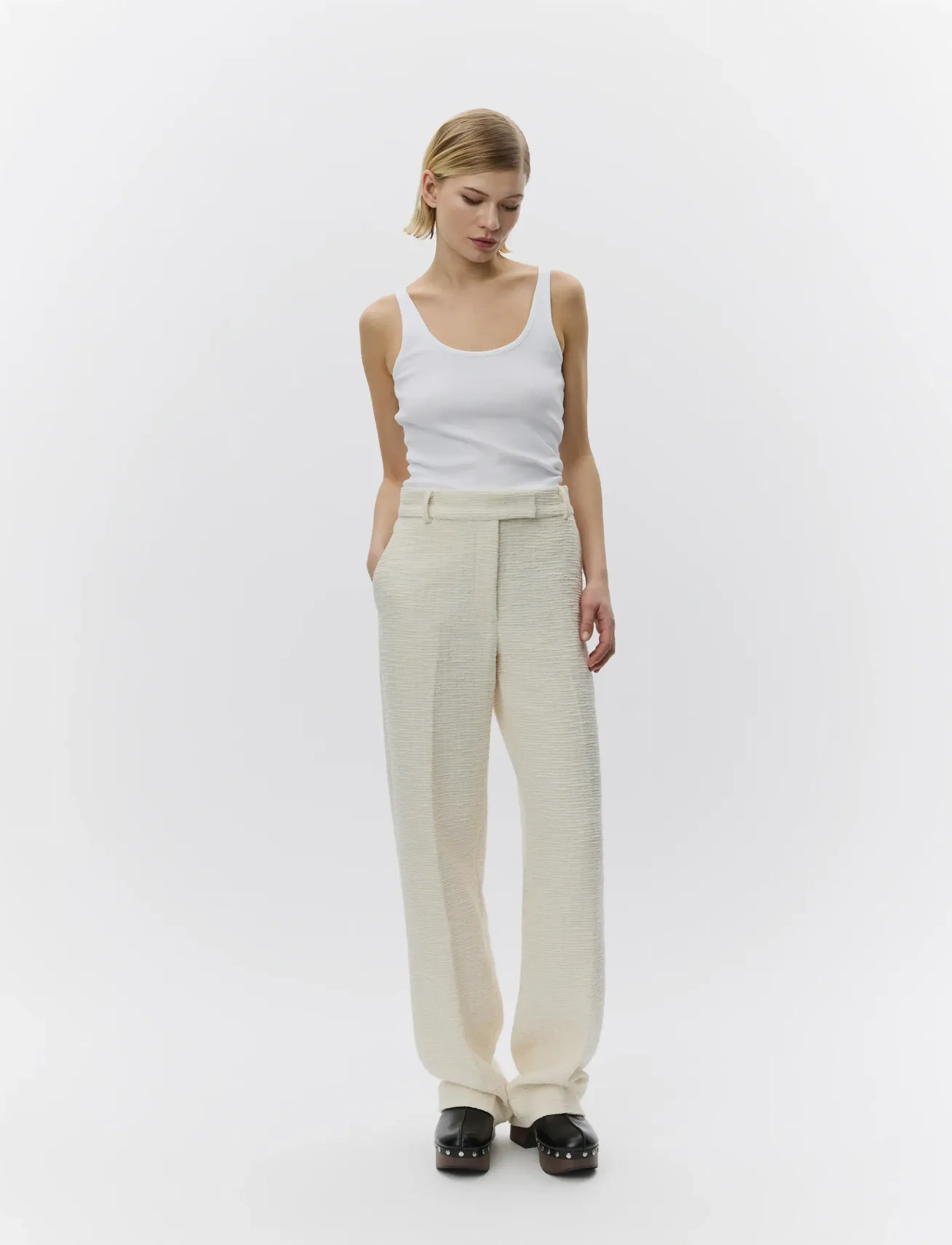 Day Birger et Mikkelsen Liliane - Modern Boucle - Tøj - PISTACHIO SHELL. / cream