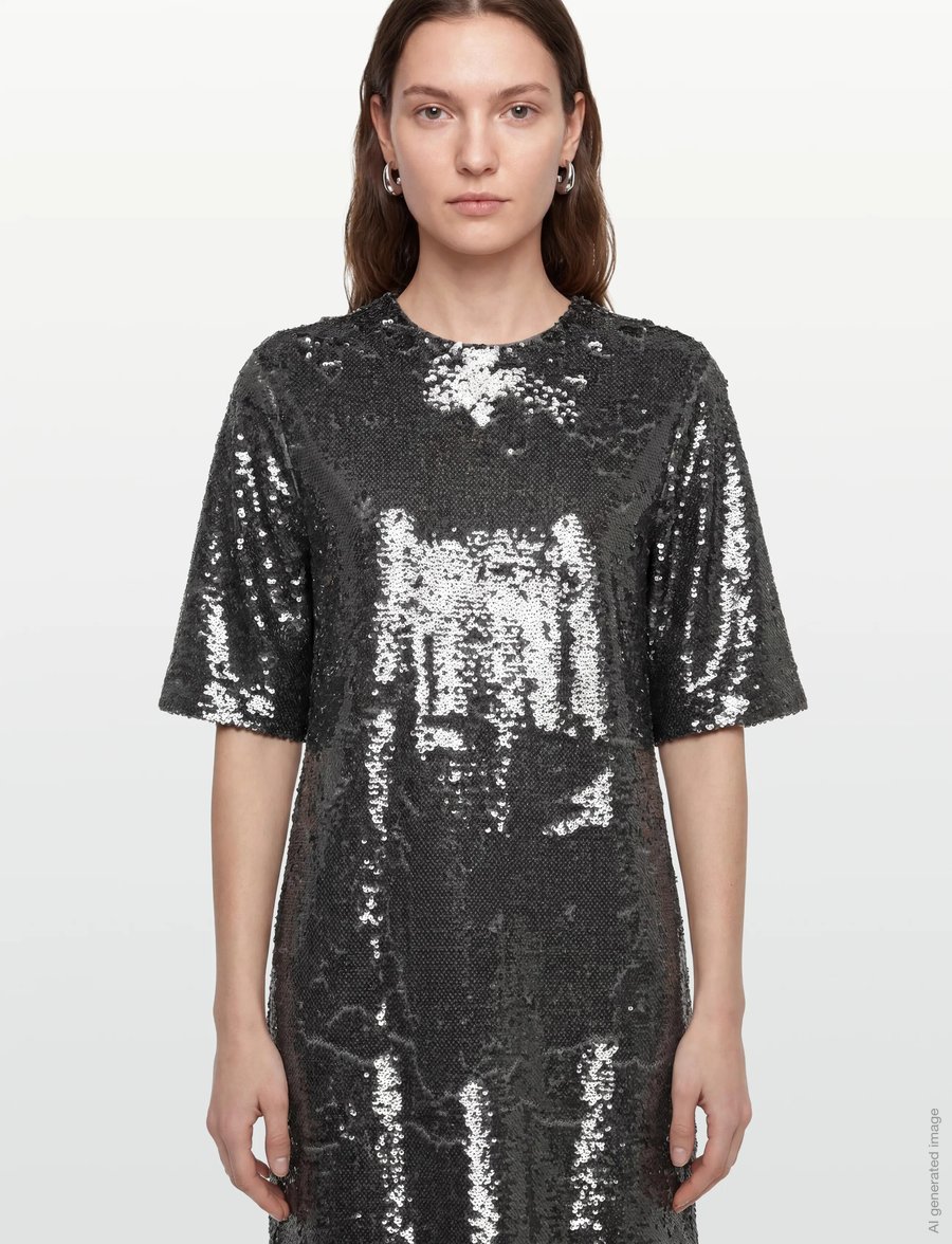 Day Birger et Mikkelsen - Nori - Sequins - paillettenkleider - silver mix - 4
