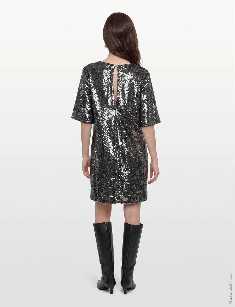 Day Birger et Mikkelsen - Nori - Sequins - paillettenkleider - silver mix - 5