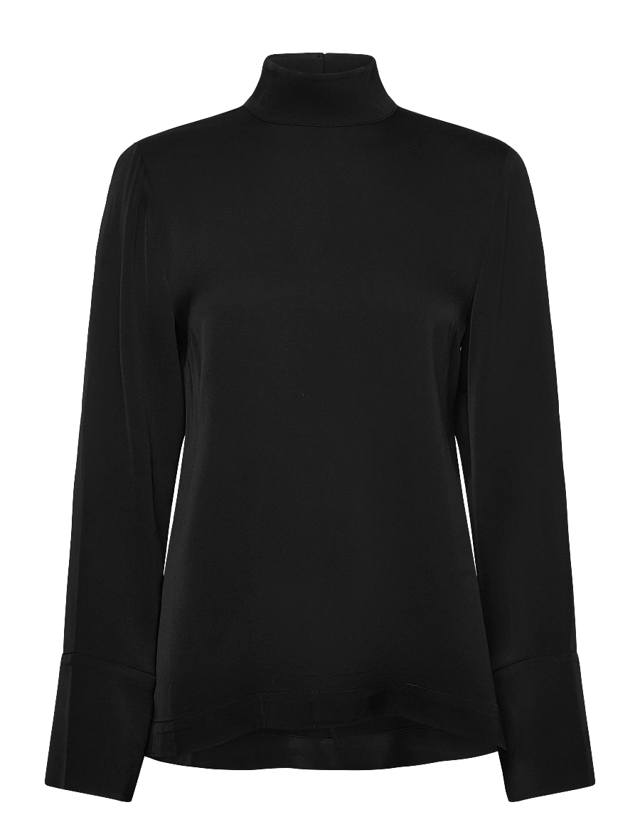 Day Birger et Mikkelsen - Rios - Matte Crepe - långärmade blusar - black - 3