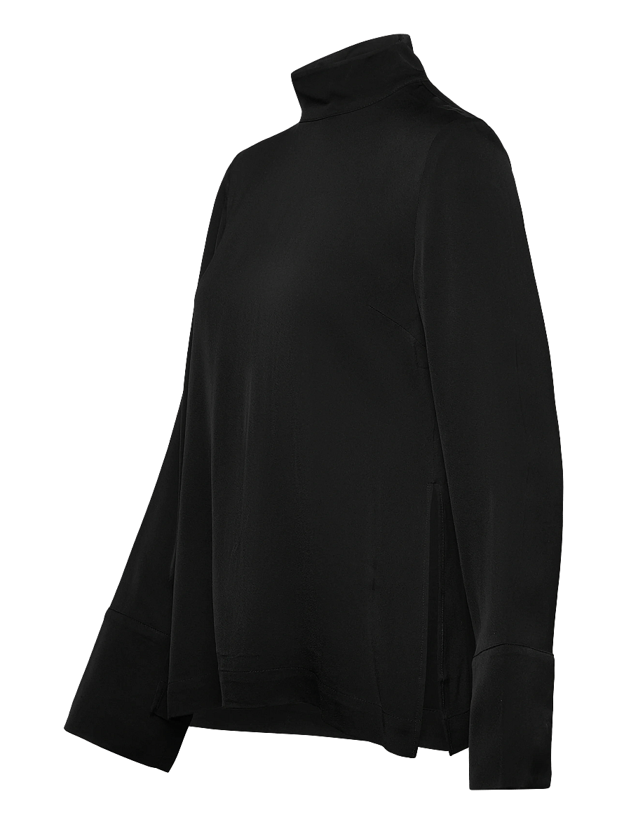 Day Birger et Mikkelsen - Rios - Matte Crepe - långärmade blusar - black - 5