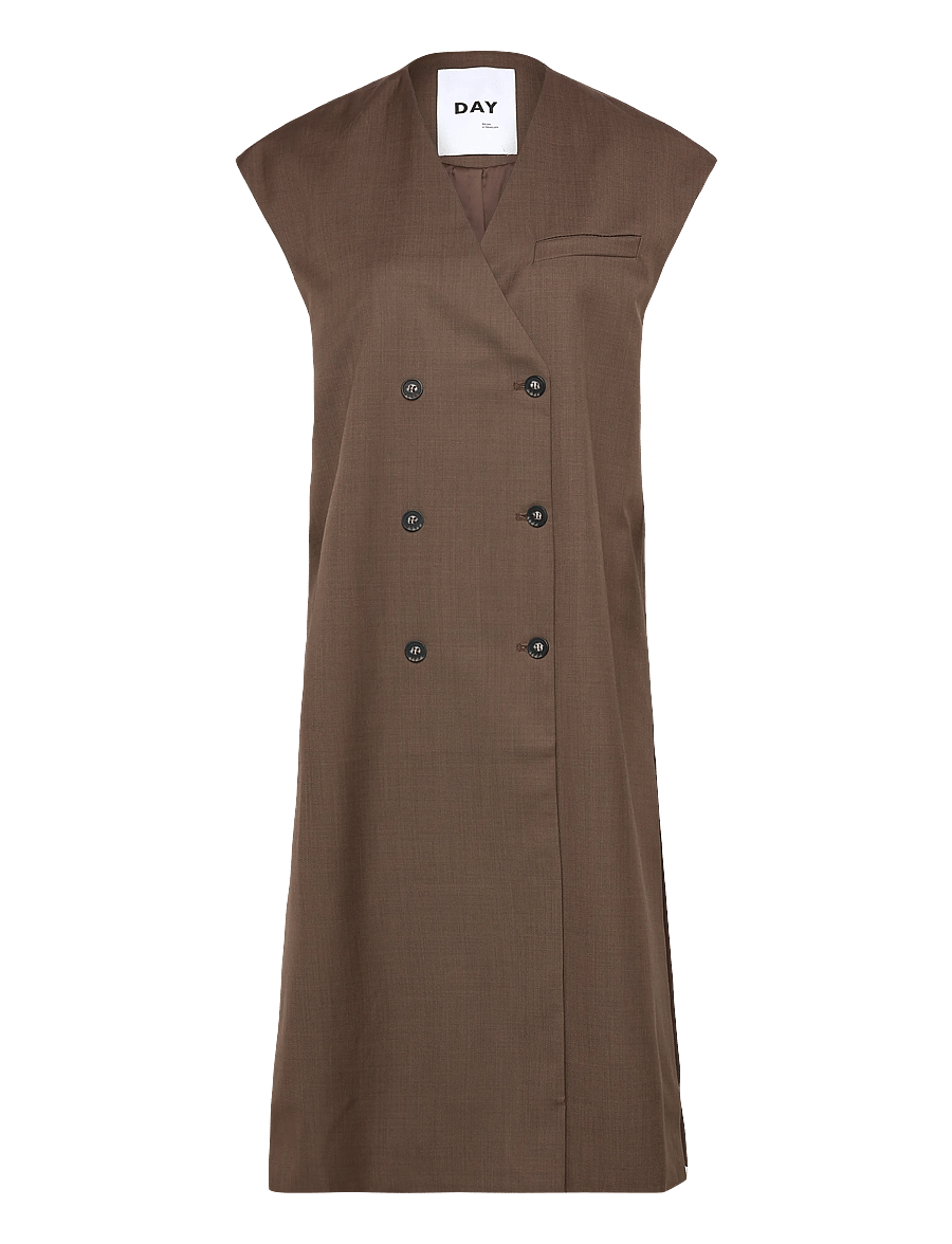 Day Birger et Mikkelsen - Rory - Classic Suiting - midikleider - wren melange - 0