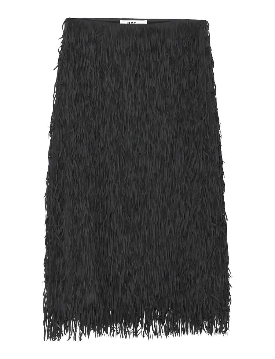 Day Birger et Mikkelsen - Sabrina - Delicate Fringes - midi-röcke - black - 1
