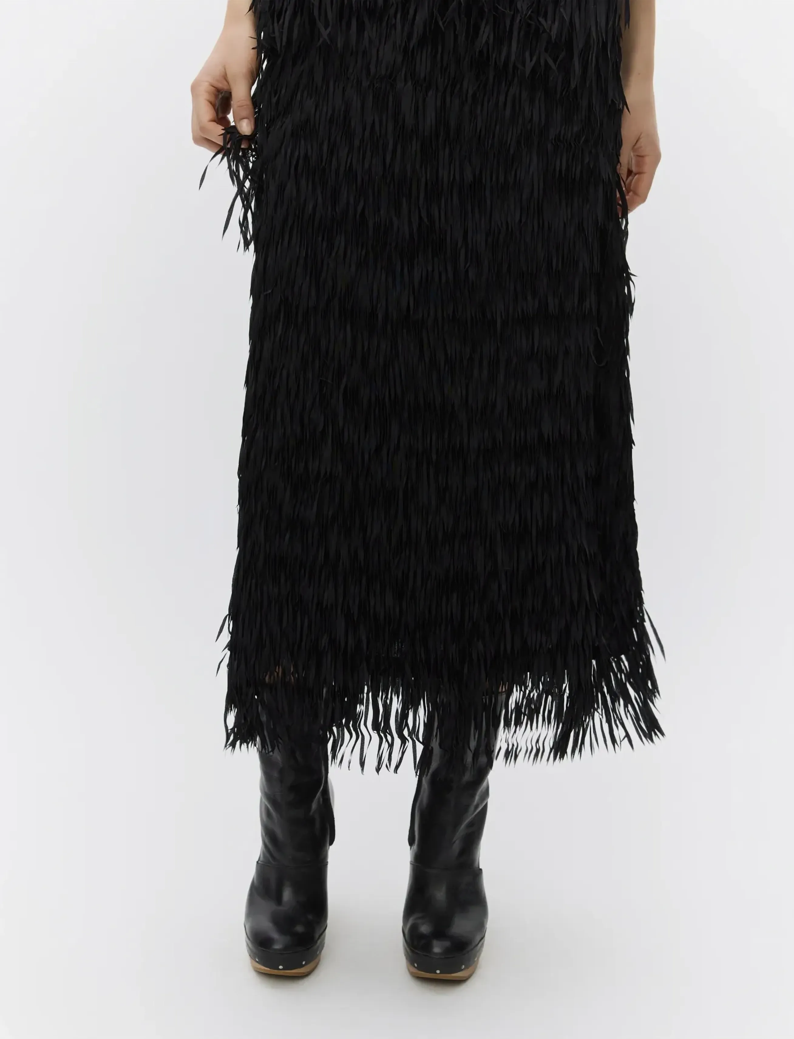 Day Birger et Mikkelsen - Sabrina - Delicate Fringes - midiseelikud - black - 3