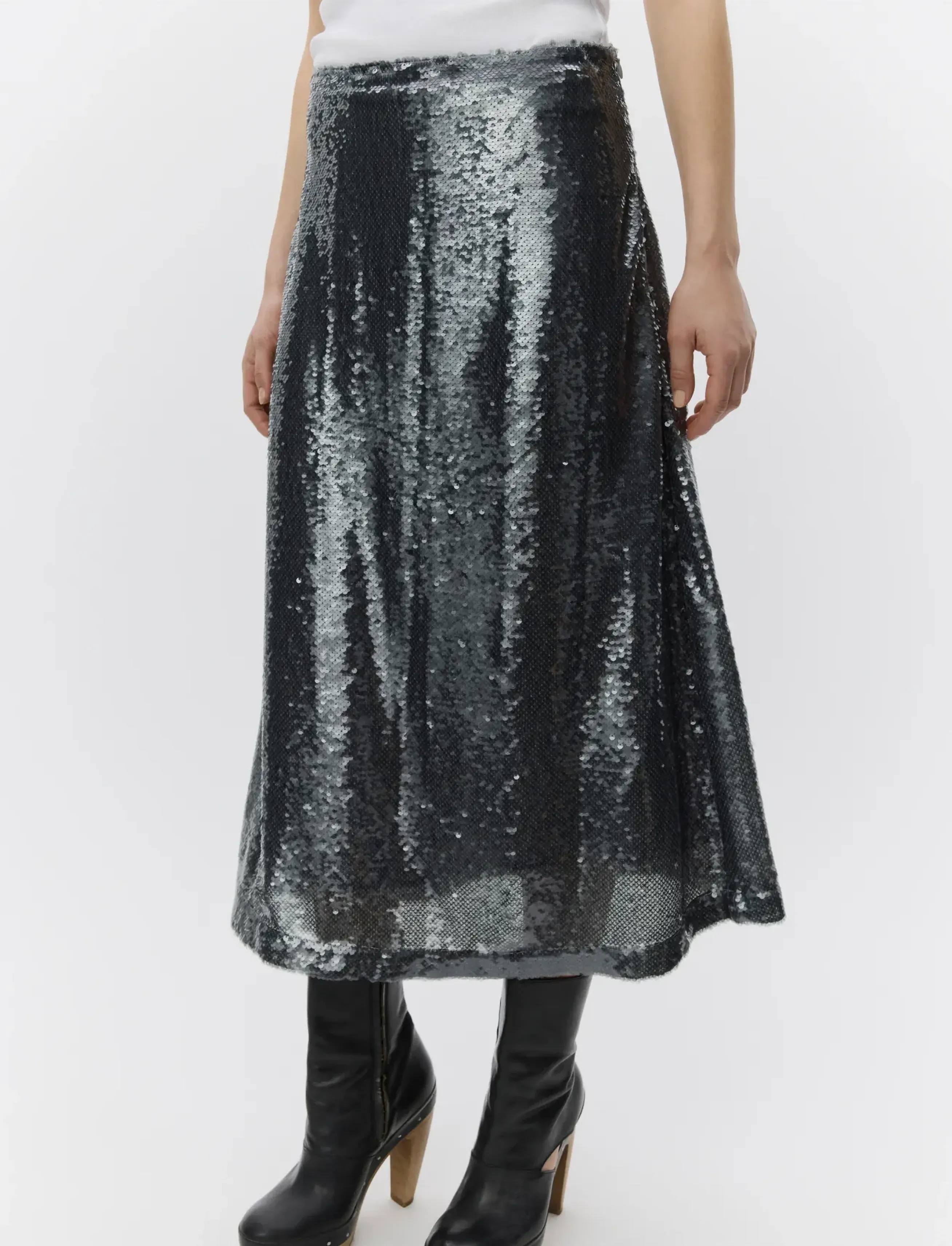 Day Birger et Mikkelsen - Sarit - Sequins - paljettskjørt - silver mix - 3
