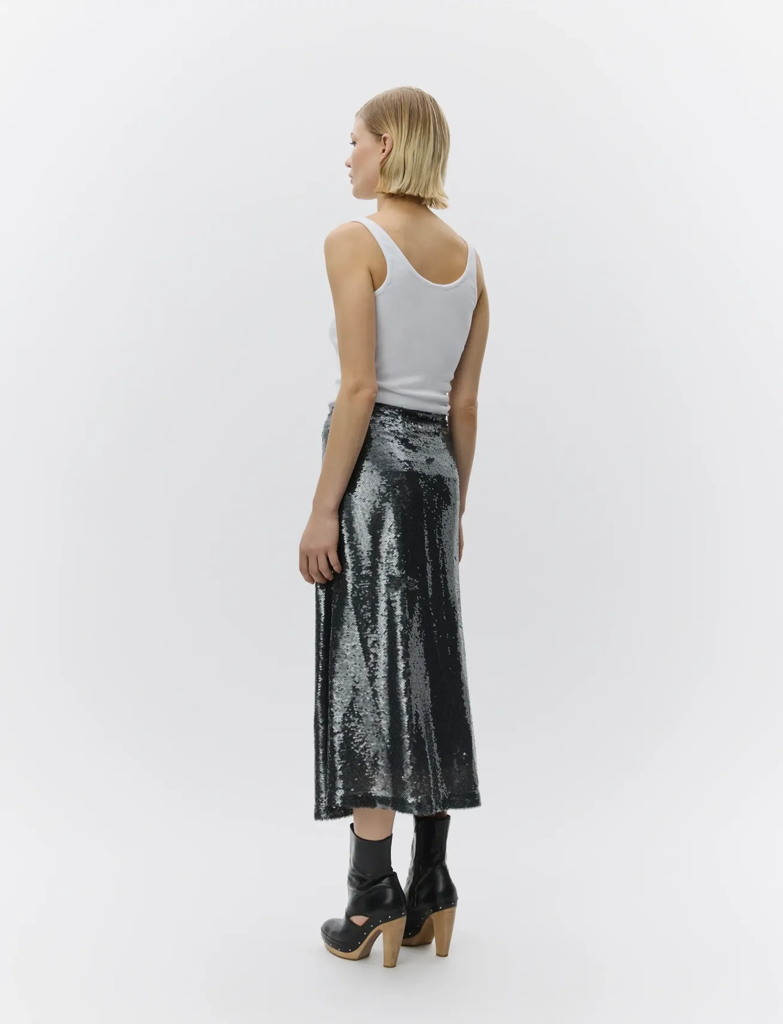 Day Birger et Mikkelsen - Sarit - Sequins - paljettskjørt - silver mix - 5