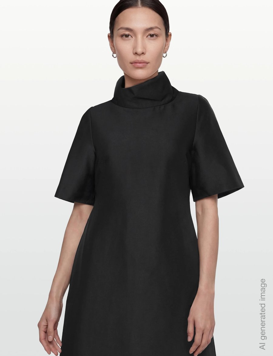 Day Birger et Mikkelsen - Sigrid - Shiny Suiting - cocktailkleider - black - 3