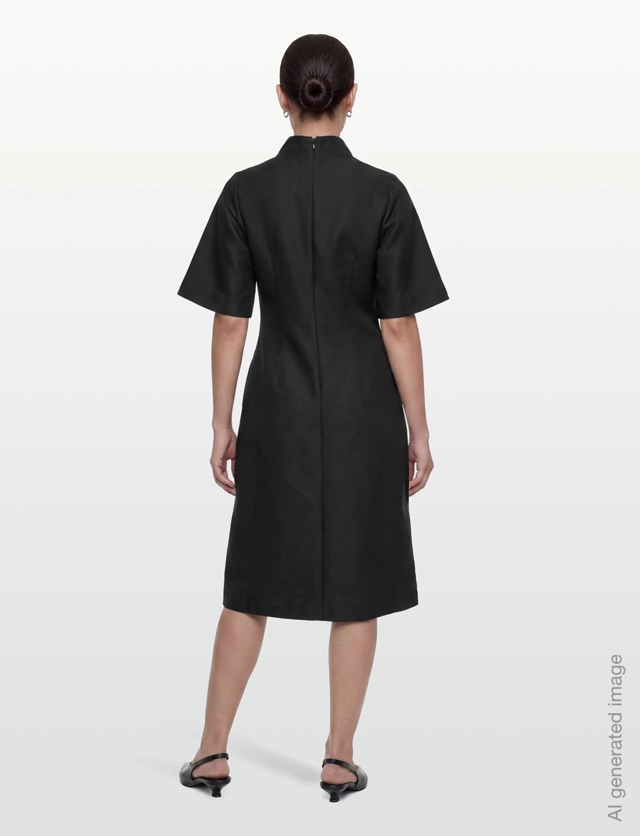 Day Birger et Mikkelsen - Sigrid - Shiny Suiting - cocktailkleider - black - 4