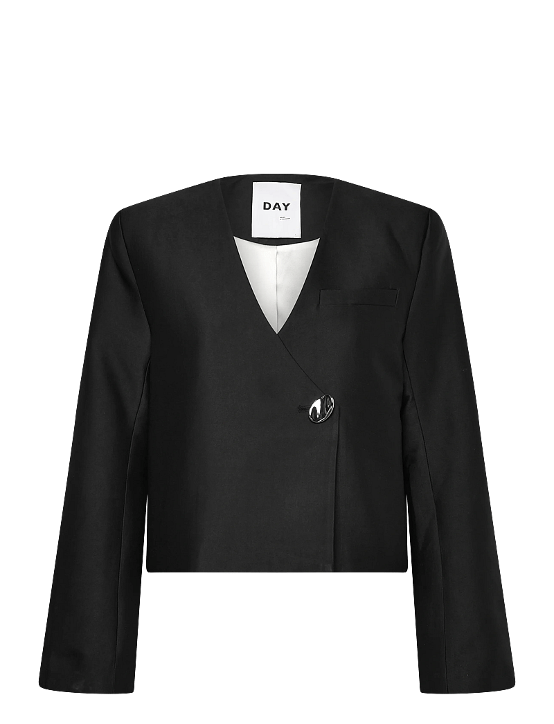 Day Birger et Mikkelsen - Sookie - Shiny Suiting - cropped-blazer - black - 1