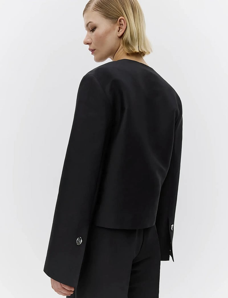 Day Birger et Mikkelsen - Sookie - Shiny Suiting - cropped-blazer - black - 0