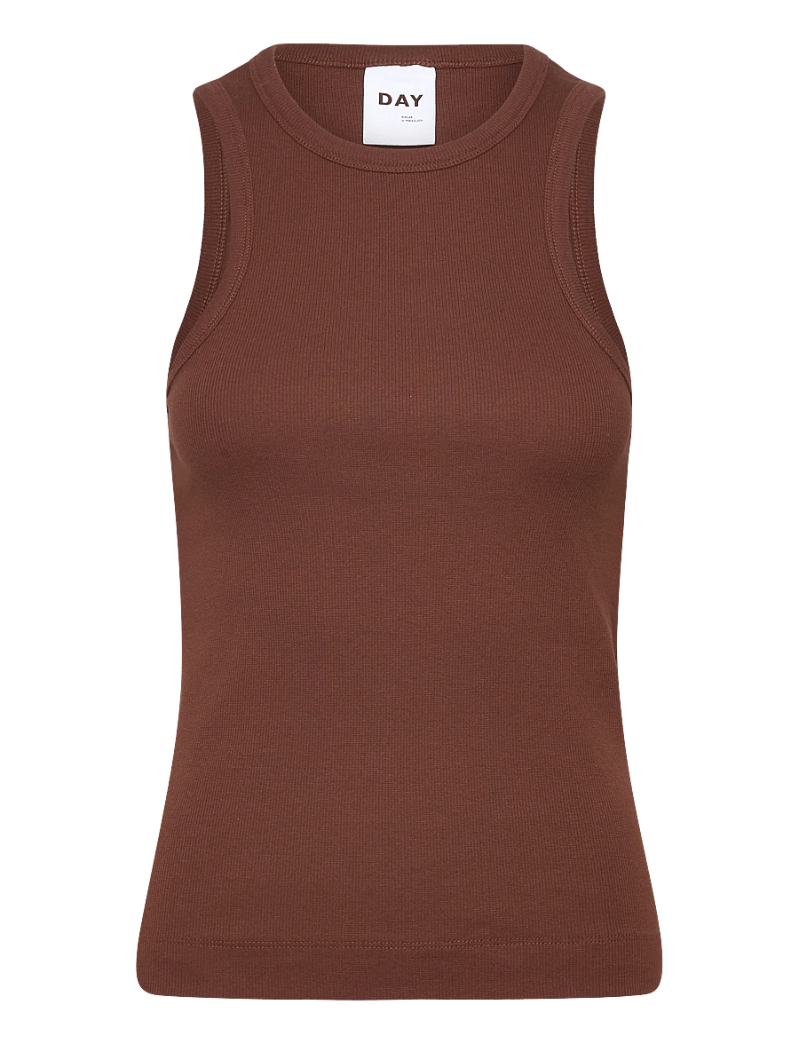 Day Birger et Mikkelsen - Alisson - Classic Rib - Ärmellose tops - potting soil - 0
