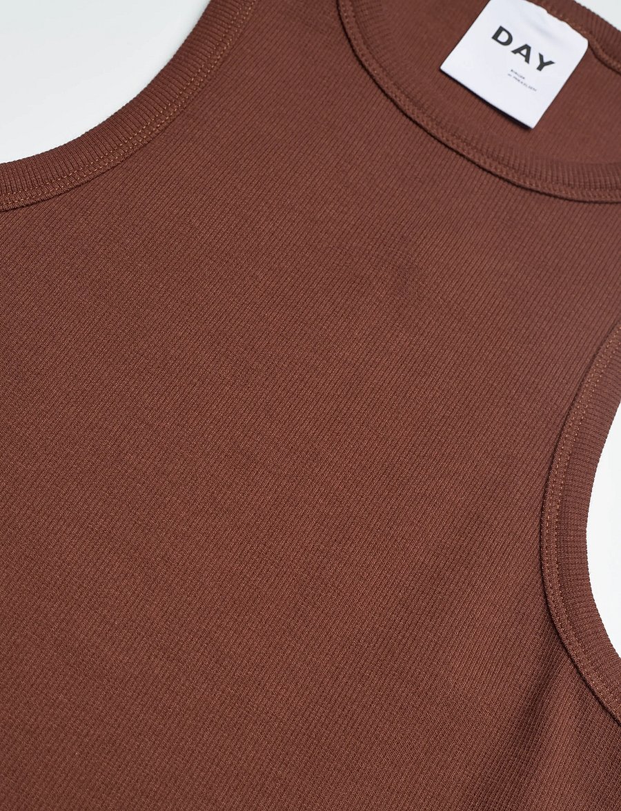 Day Birger et Mikkelsen - Alisson - Classic Rib - Ärmellose tops - potting soil - 2