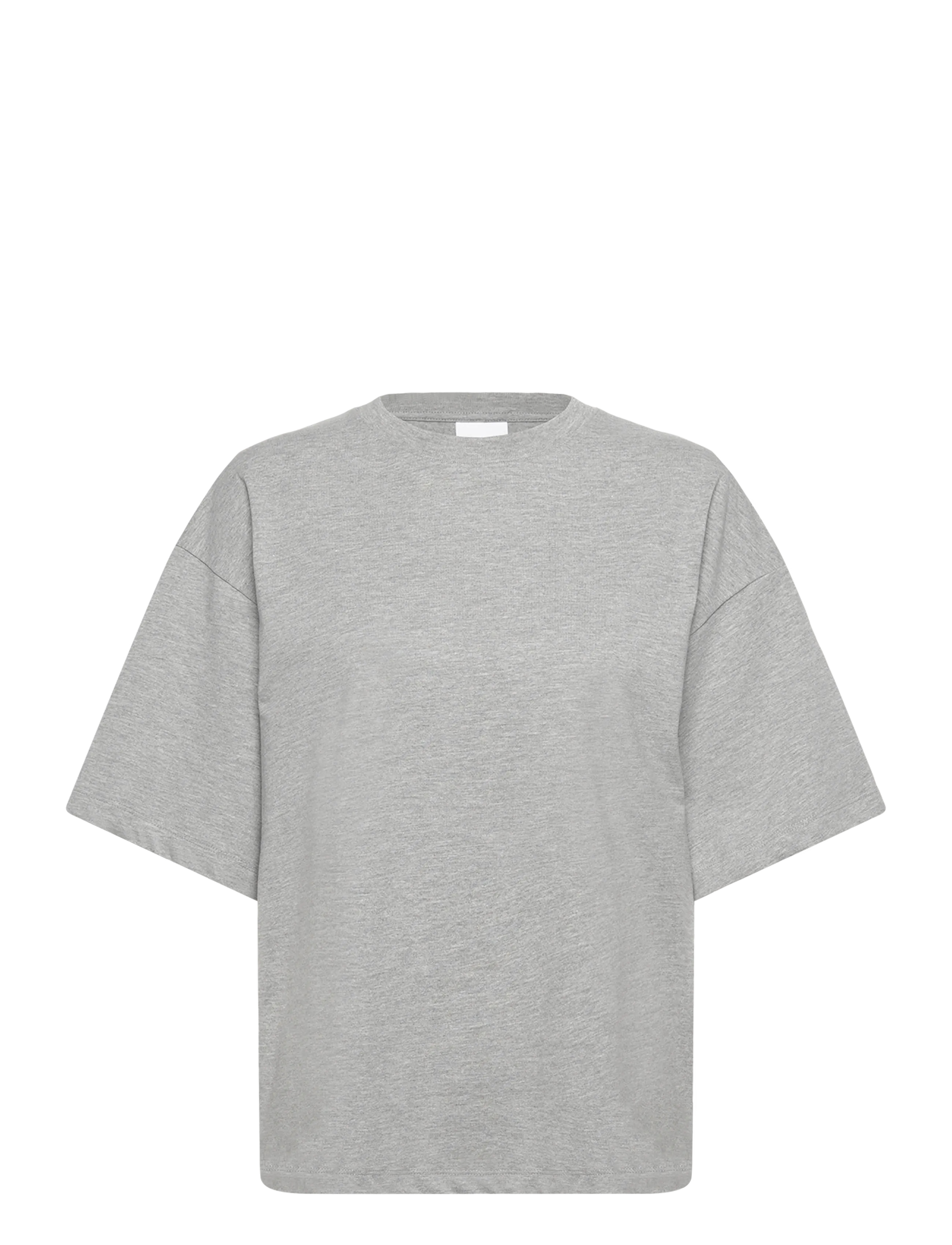 Day Birger et Mikkelsen Drew - Heavy Jersey - T-shirts & Toppe - LIGHT GREY MELANGE / grey