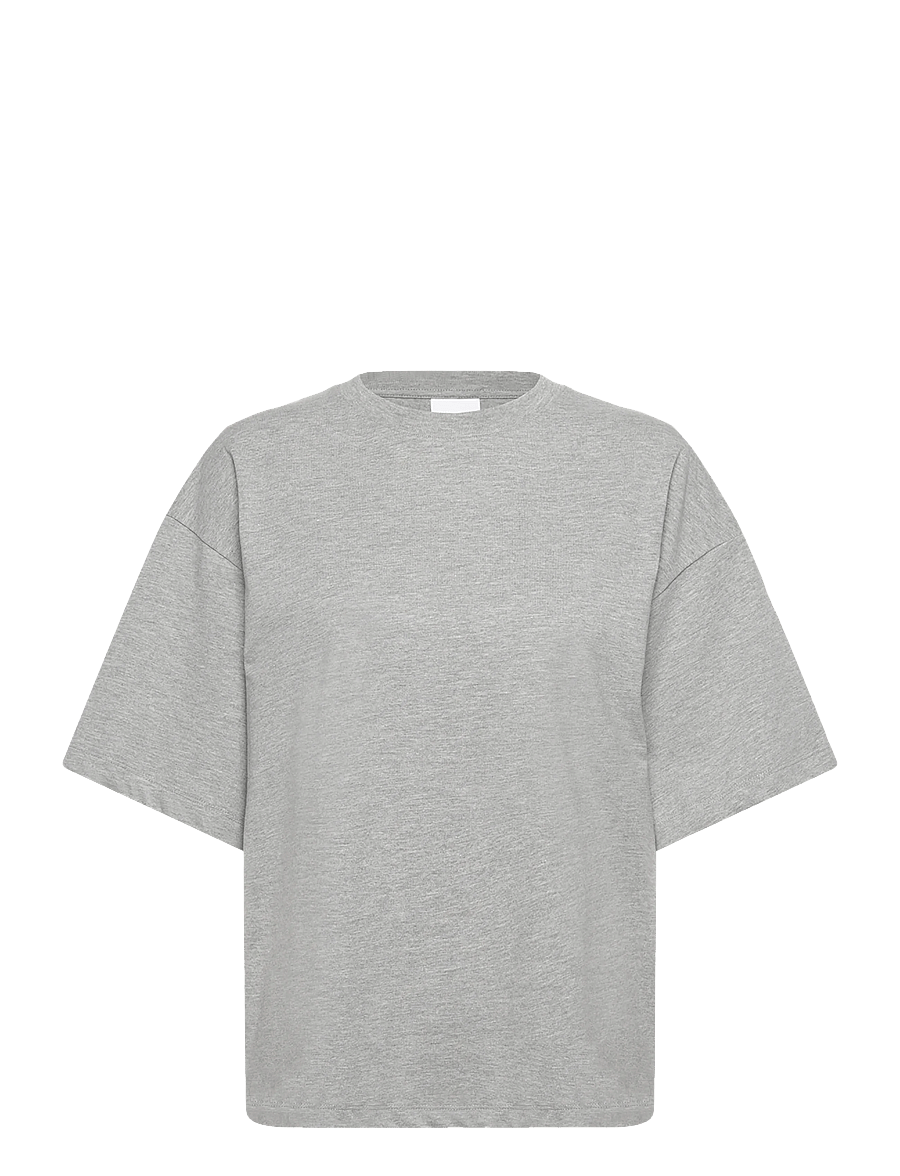 Day Birger et Mikkelsen - Drew - Heavy Jersey - t-shirts - light grey melange - 1