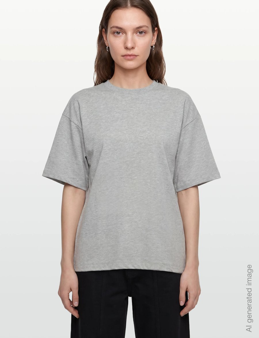 Day Birger et Mikkelsen - Drew - Heavy Jersey - t-shirts - light grey melange - 3
