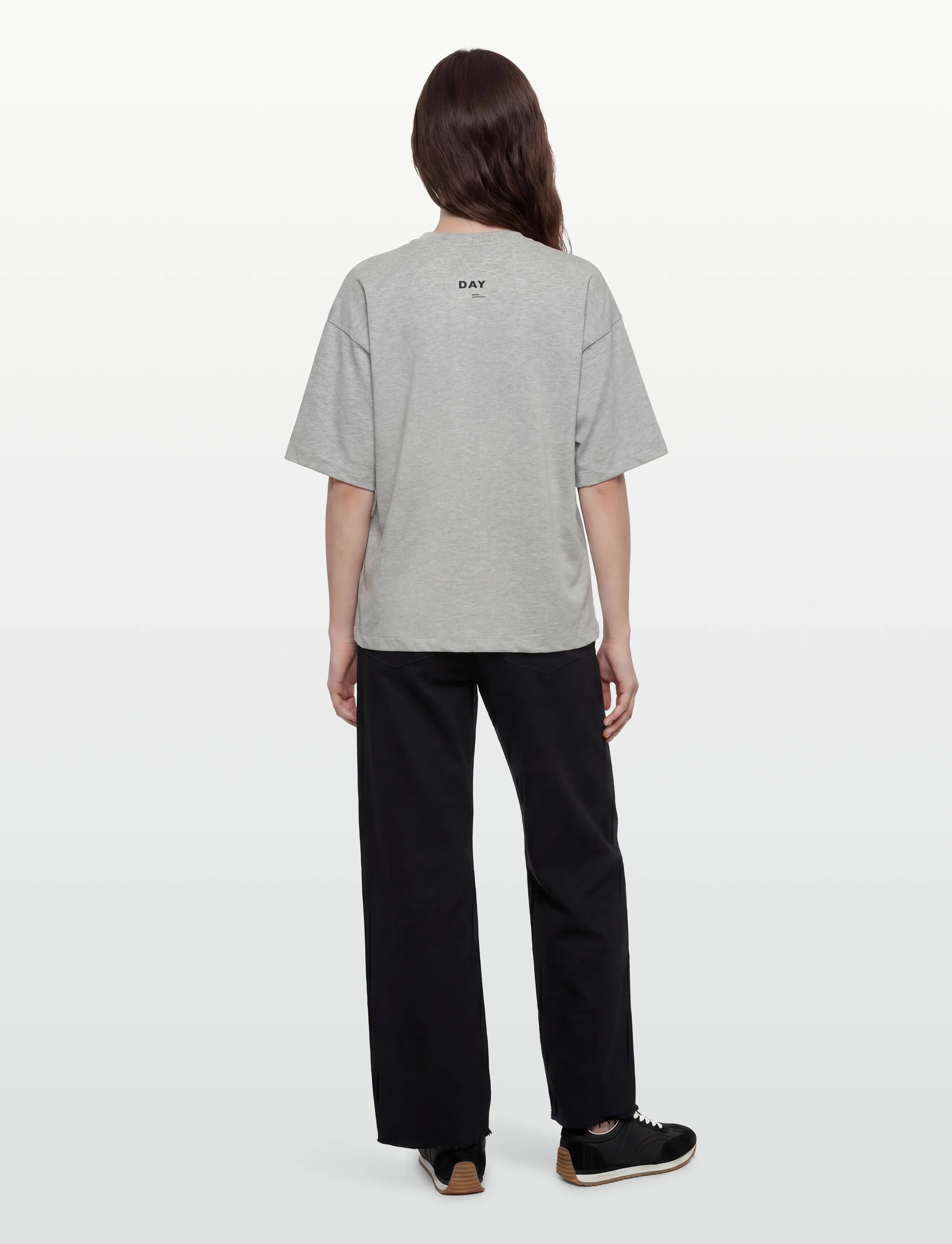Day Birger et Mikkelsen - Drew - Heavy Jersey - t-shirts & tops - light grey melange - 4