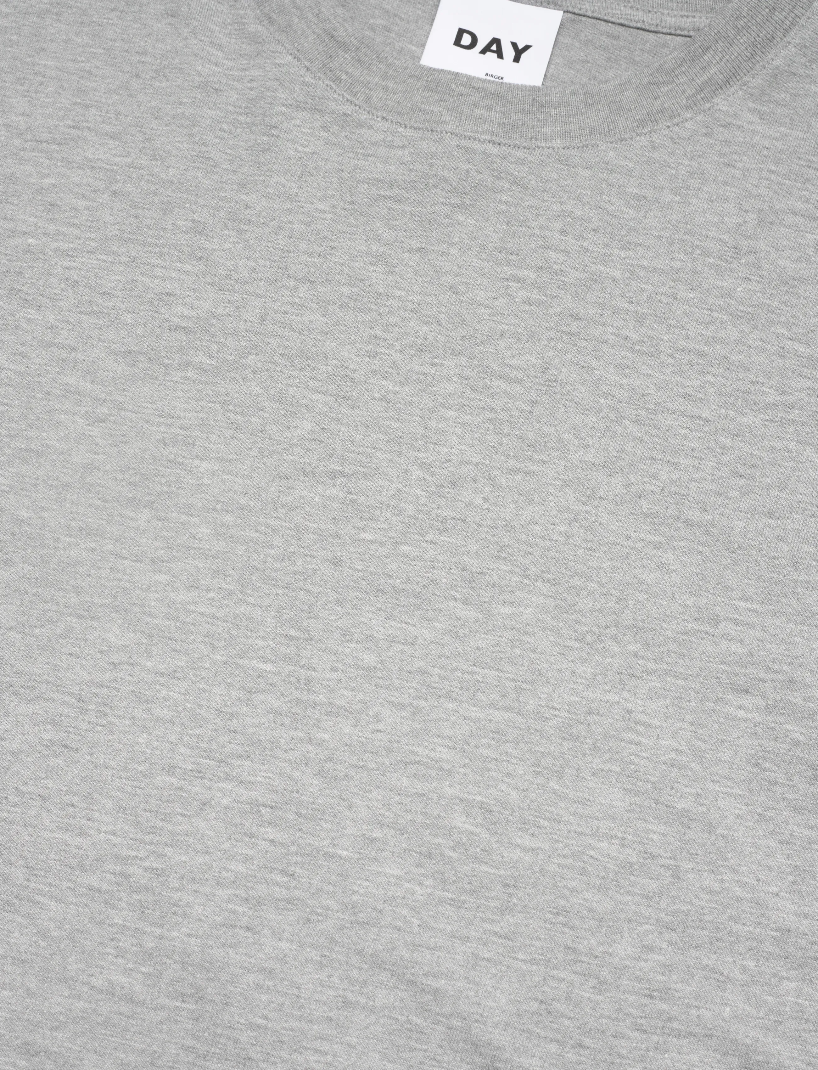 Day Birger et Mikkelsen - Drew - Heavy Jersey - t-shirts & tops - light grey melange - 5