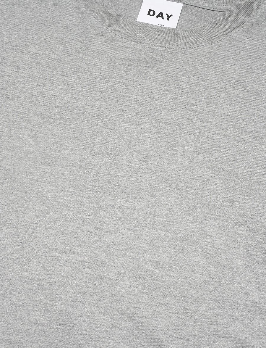 Day Birger et Mikkelsen - Drew - Heavy Jersey - t-shirts - light grey melange - 5