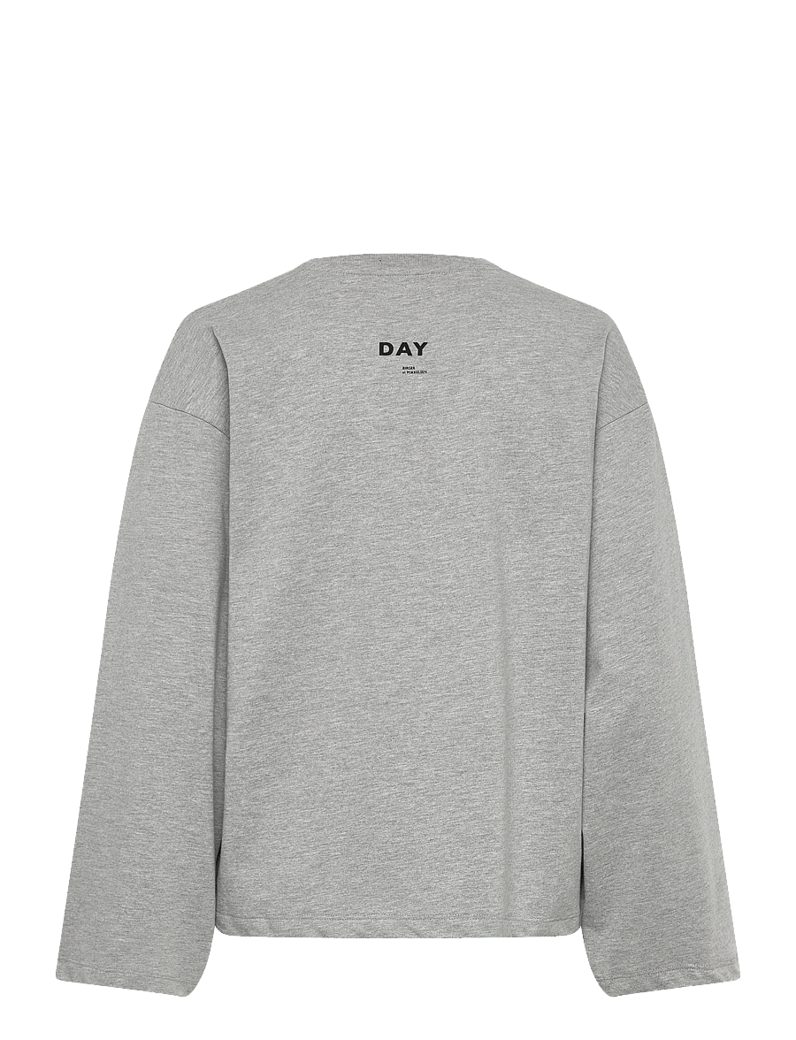 Day Birger et Mikkelsen - Golda - Heavy Jersey - sweatshirts & hoodies - light grey melange - 2