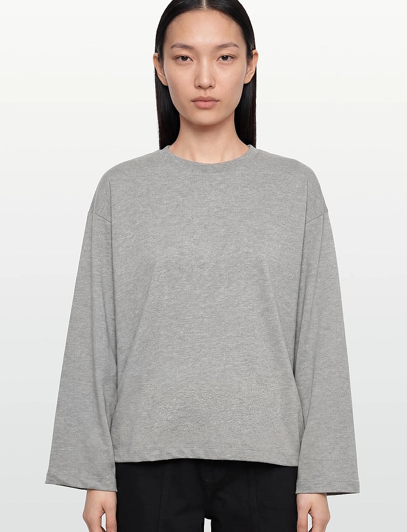 Day Birger et Mikkelsen - Golda - Heavy Jersey - sweatshirts & hættetrøjer - light grey melange - 3