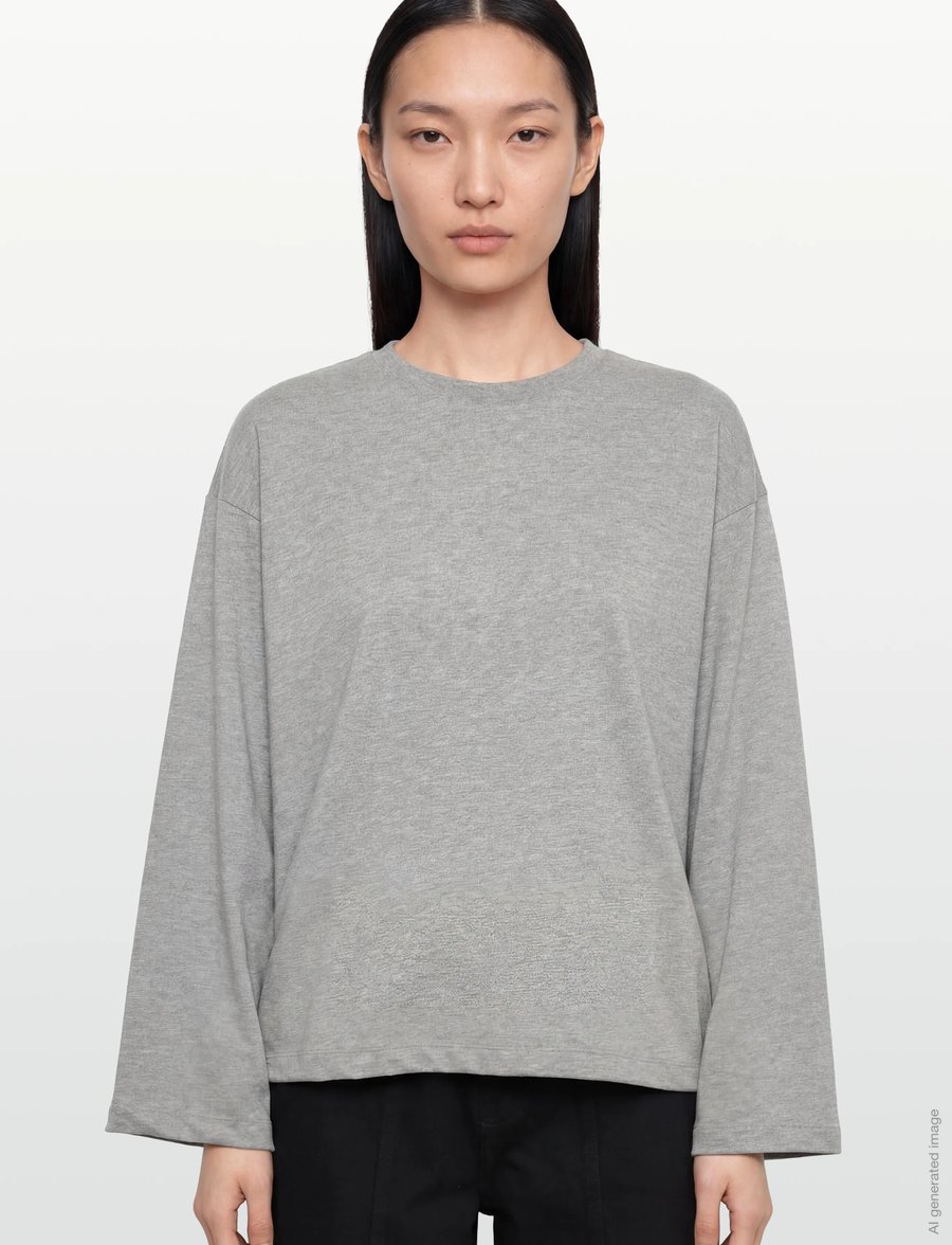 Day Birger et Mikkelsen - Golda - Heavy Jersey - sweatshirts & hoodies - light grey melange - 3