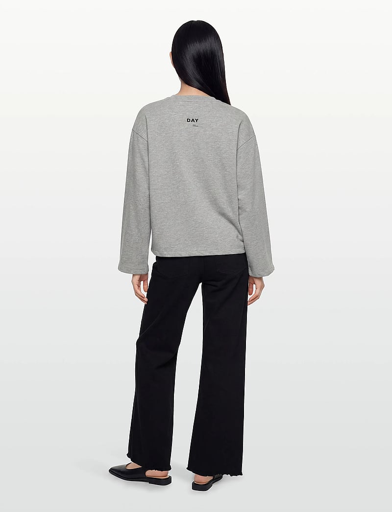 Day Birger et Mikkelsen - Golda - Heavy Jersey - sweatshirts & hættetrøjer - light grey melange - 4