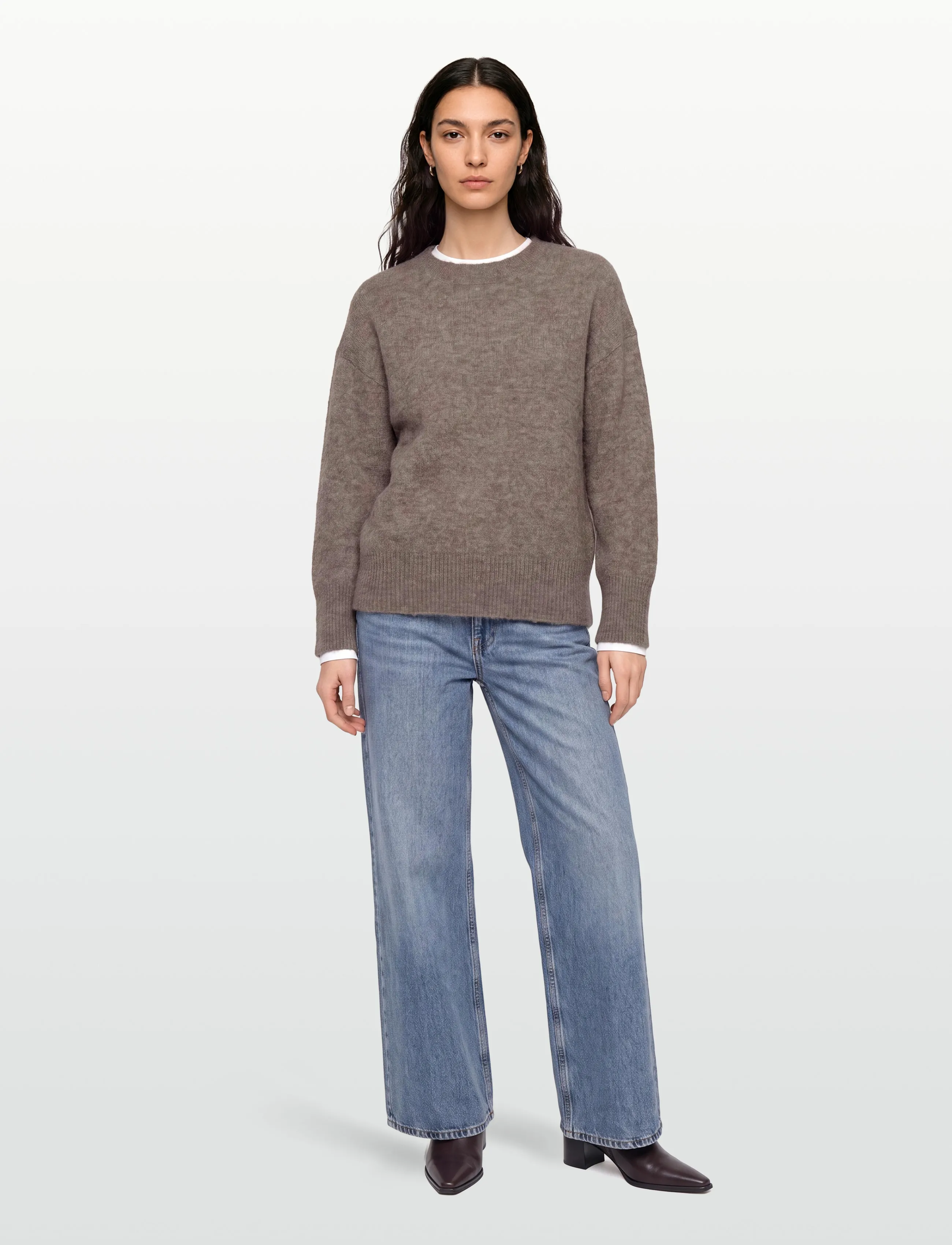 Day Birger et Mikkelsen Dooly - Cozy Days, M, Brown, Strik > Trøjer, Dame