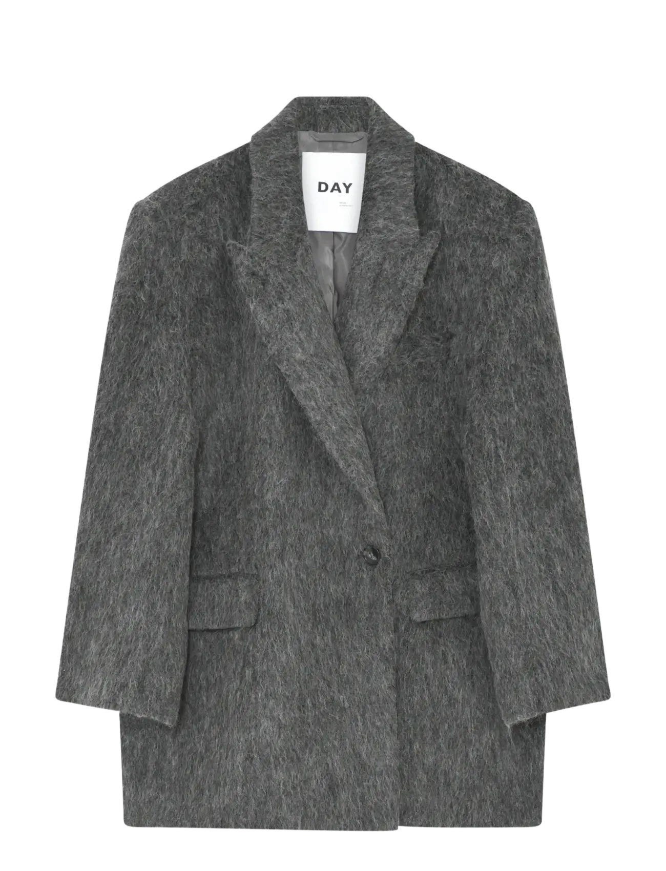 Madrid - Hairy Wool - MEDIUM GREY MELANGE