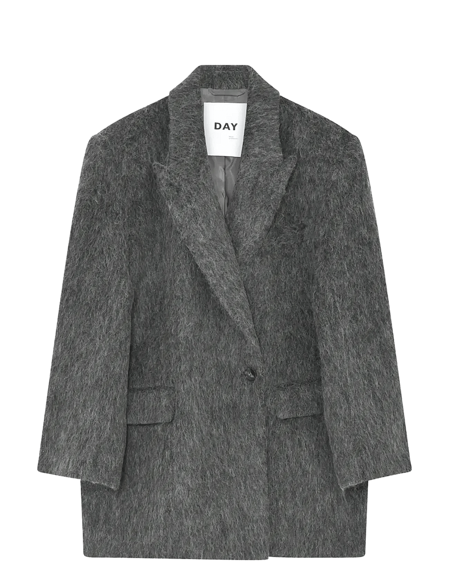 Day Birger et Mikkelsen - Madrid - Hairy Wool - ulljackor - medium grey melange - 0