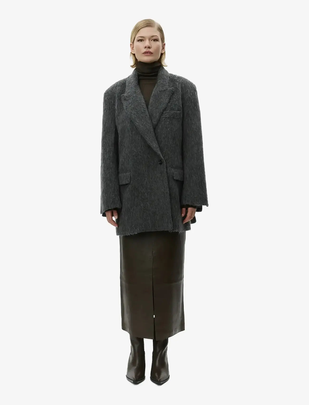 Day Birger et Mikkelsen - Madrid - Hairy Wool - villased jakid - medium grey melange - 1